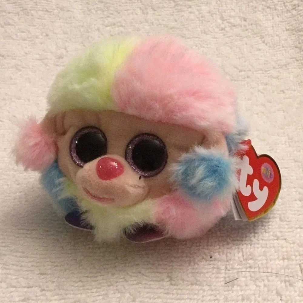 TY Puffies NEW Rainbow Owen Coconut Tabitha Set 4